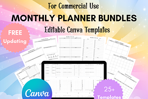 Monthly Planner,Planner Template