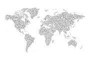 4x Low Poly World Maps, an Education Illustration by asantosg (Thumbnail 4 of 4)