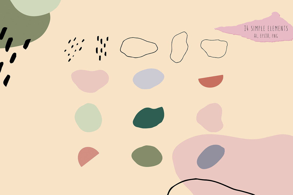 Abstract Shapes. Graphic Collection, an Illustration by Alisha Gronska (Photo 8 of 9)