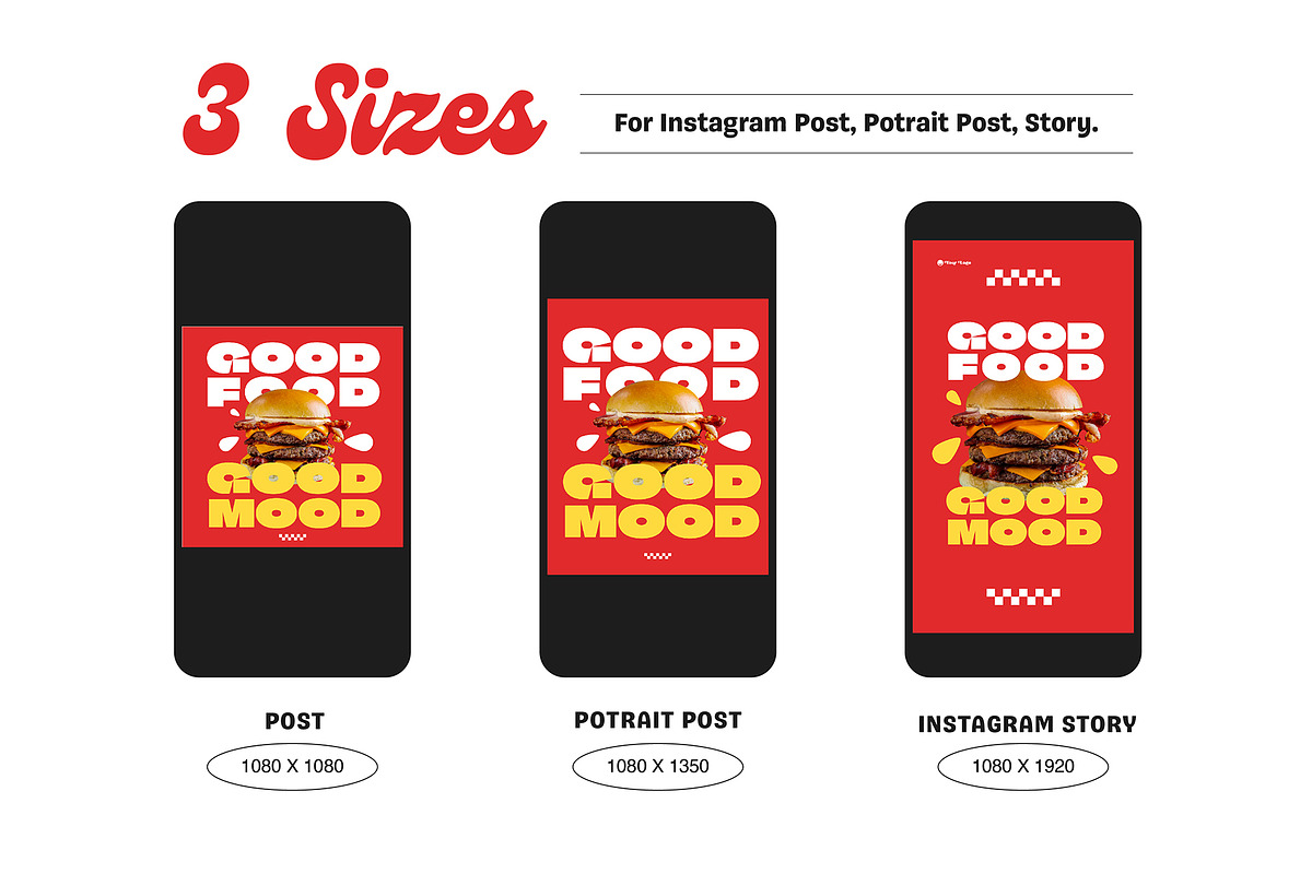 Canva | Restaurant Instagram Kit, a Social Media Template by Jiwstudio (Photo 3 of 14)