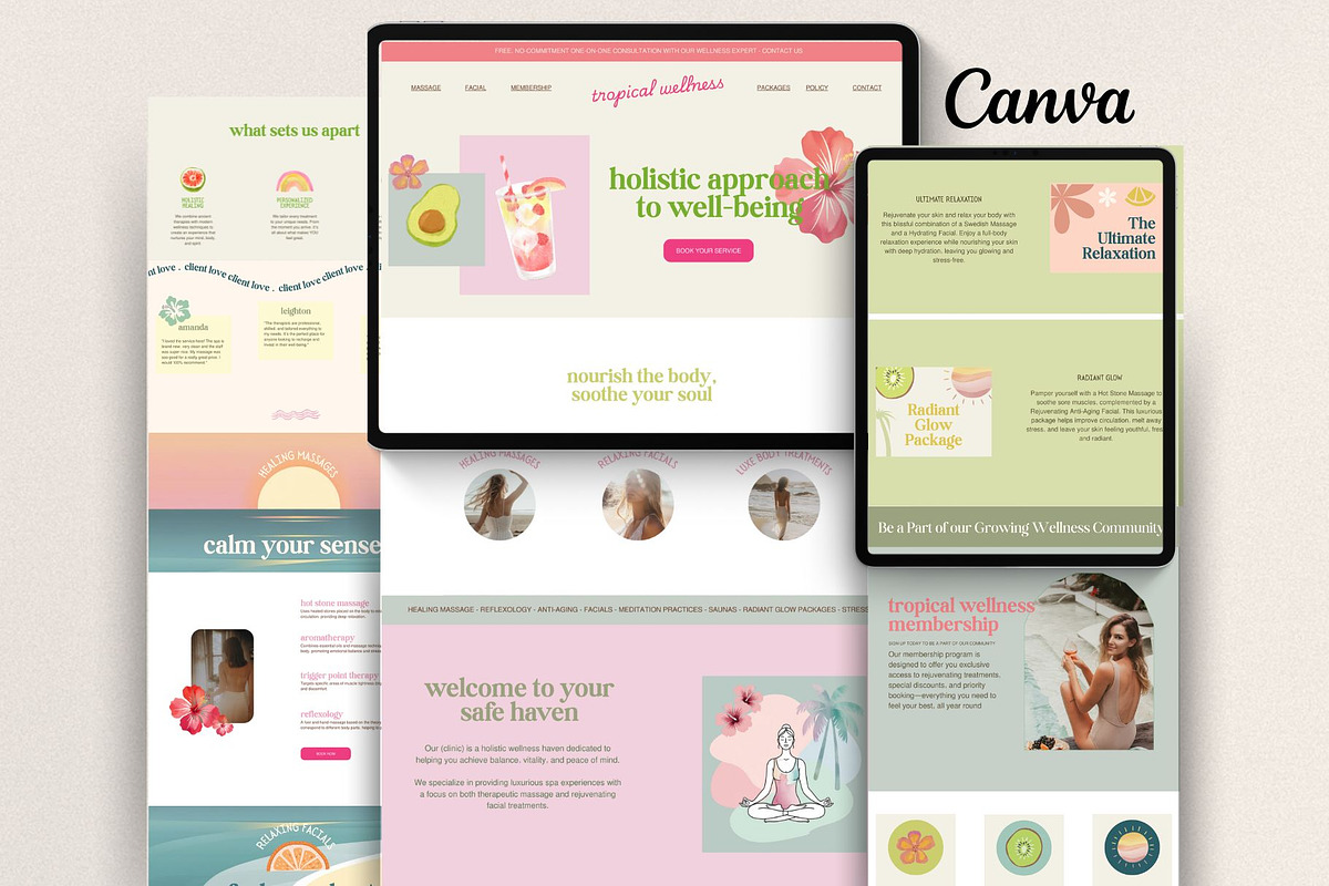 Colorful Beauty Wellness Medspa Website