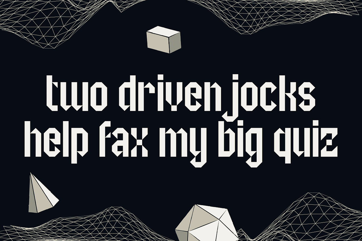 Segrano - Futuristic Geometric Fonts, a Sans Serif Font by Konstantine Studio (Photo 3 of 4)