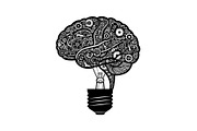 Creative Brain Light Bulb Bundle, an Object Illustration by Designs_River (Thumbnail 26 of 29)