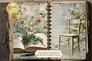 Herbal Meadow Garden Junk Journals, a Decorative Illustration by Nicole Branger Art (Thumbnail 2 of 15)