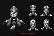 10 Bundle Dark Art Priest Devil, an Illustration by Morspective (Thumbnail 3 of 7)