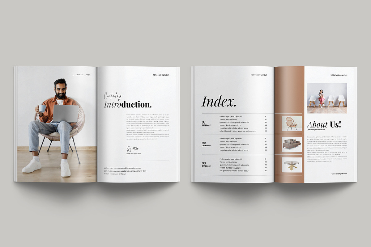 Product Catalog Brochure Template, a Brochure Template by NorthPeak (Photo 5 of 12)