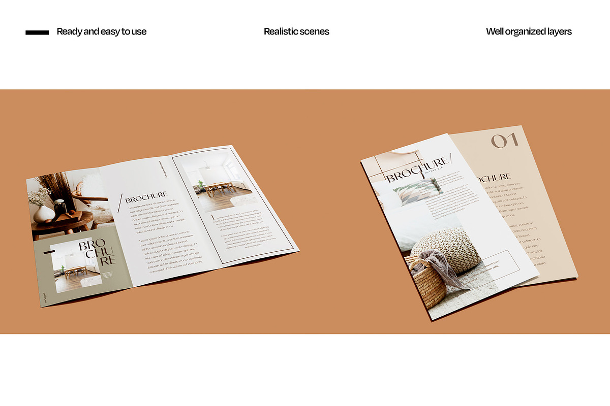 Trifold Brochure Mockup Bundle, a Books & Magazine Mockup by Mego-studio (Photo 6 of 11)