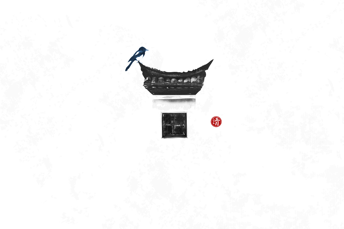 Sumi-e ink painting. Minimalism., an Illustration by Elina_Li (Photo 3 of 38)