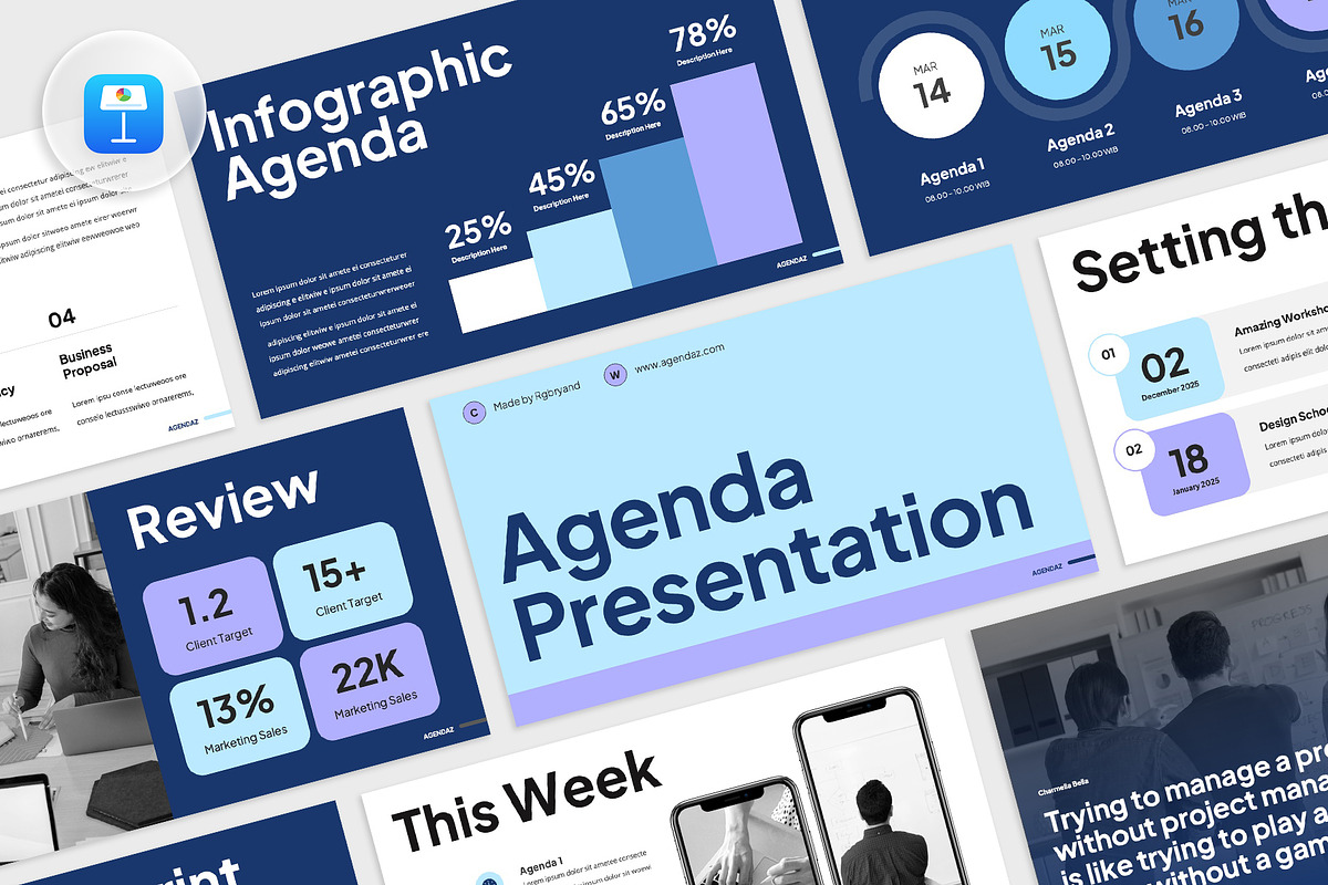 AGENDAZ - Agenda Keynote, a Presentation Template by rgbryand (Photo 1 of 7)