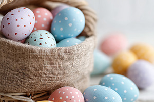 Pastel colored Easter eggs, a Holiday Photo by MistyDay
