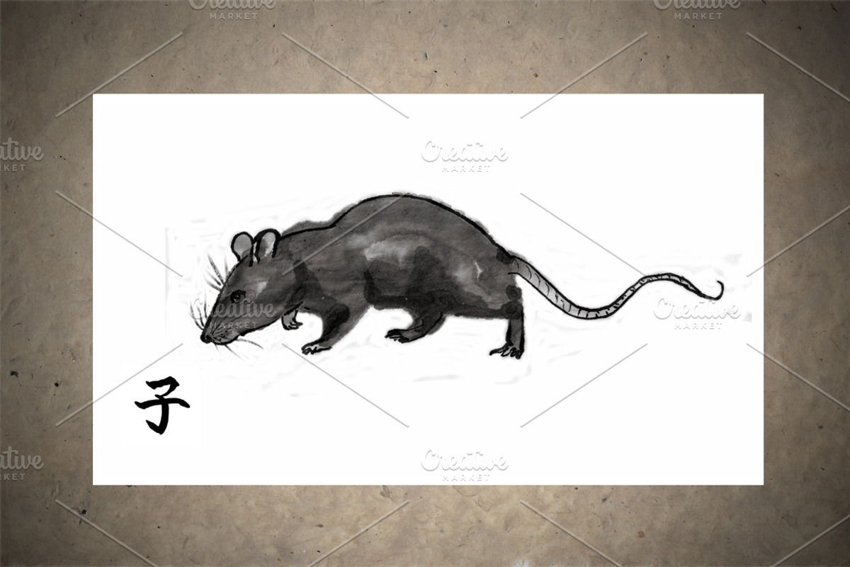 Rats Sumi-e, an Animal Illustration by StabuLaRasa illustration (Photo 4 of 18)