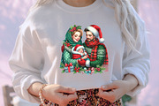 Christmas Family Clipart, an Illustration by designcity5 (Thumbnail 4 of 5)