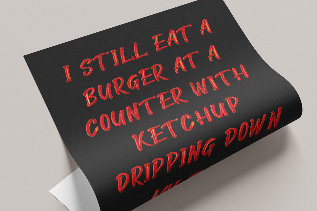 Ketchup Font, a Handwritten Font by Handmadefont (Photo 3 of 10)
