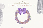 Christmas Watercolor Festive Clipart, an Animal Illustration by January Bloom (Thumbnail 15 of 32)