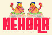 Nehgar - Modern Bold Display Font, a Sans Serif Font by Flawless And Co (Thumbnail 1 of 10)