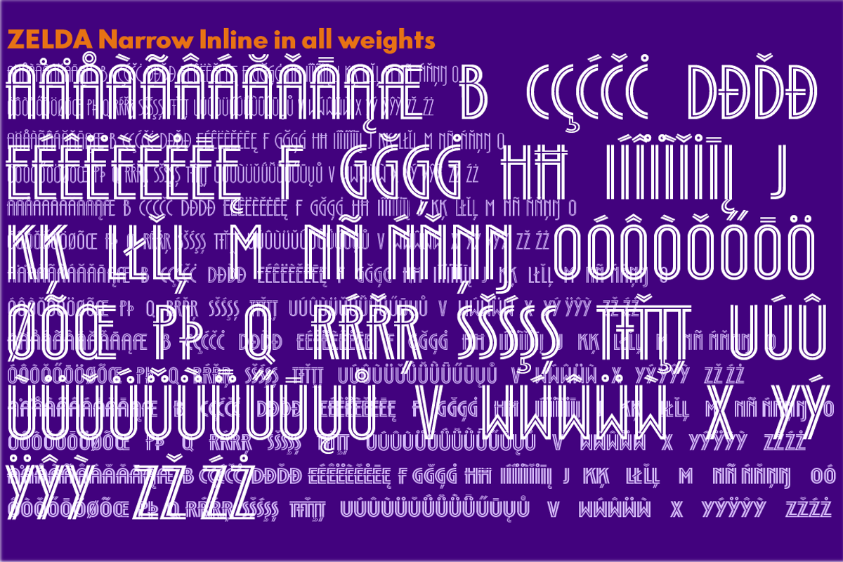 Zelda Collection, a Font by Wiescher Design (Photo 7 of 9)