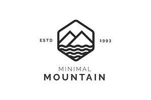 Minimal Mountain Logo