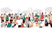 People crowd walking on city street, a Person Illustration by Good Studio (Thumbnail 2 of 3)