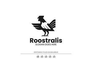 Rooster Silhouette Logo Design, a Branding & Logo Template by Artnivora.Std