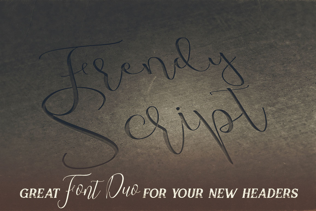 Trendy Script Font Duo preview 4
