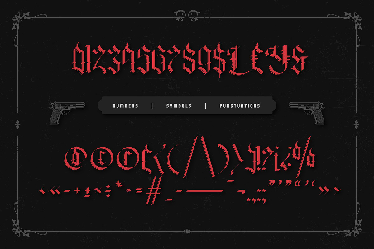 Ghober Display Blackletter, a Blackletter Font by infernostudio3 (Photo 11 of 13)