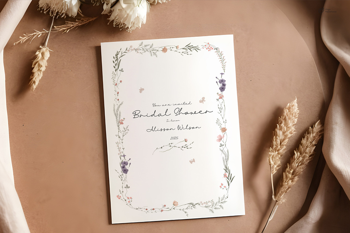 Spring Wildflowers, hand drawn, an Object Illustration by ollalya (Photo 8 of 9)