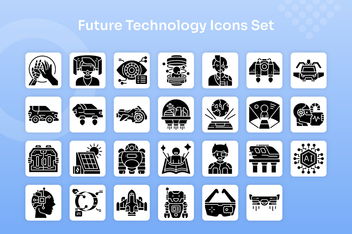 Future Technology Icons Set - Glyph, a Solid Icon by Kmg Design (Photo 2 of 2)