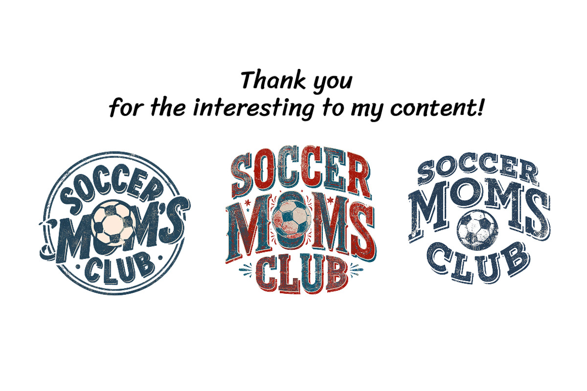 Preppy Soccer Moms Club - 12 PNG, a Sport Illustration by InkyQueenArt (Photo 6 of 6)