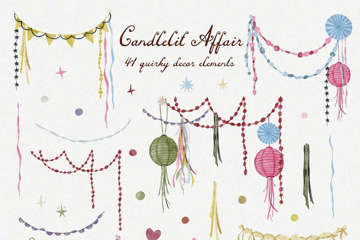 Quirky Watercolor Wedding Icons Set, a Decorative Illustration by Madiwaso (Photo 6 of 9)