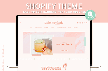 Bright Boho Shopify Theme, a Shopify Template by Macarons and Mimosas