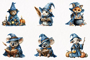 Halloween Wizard Animal Clipart, a Seasonal Illustration by fashionaddict (Thumbnail 2 of 7)