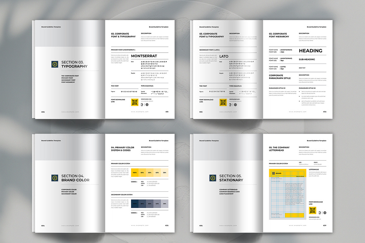 Brand Guideline Template, a Brochure Template by Spark_Creative (Photo 15 of 18)