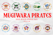 Mugiwara Pirates Label Stickers, an Object Illustration by Lurinzu Studios (Thumbnail 1 of 4)