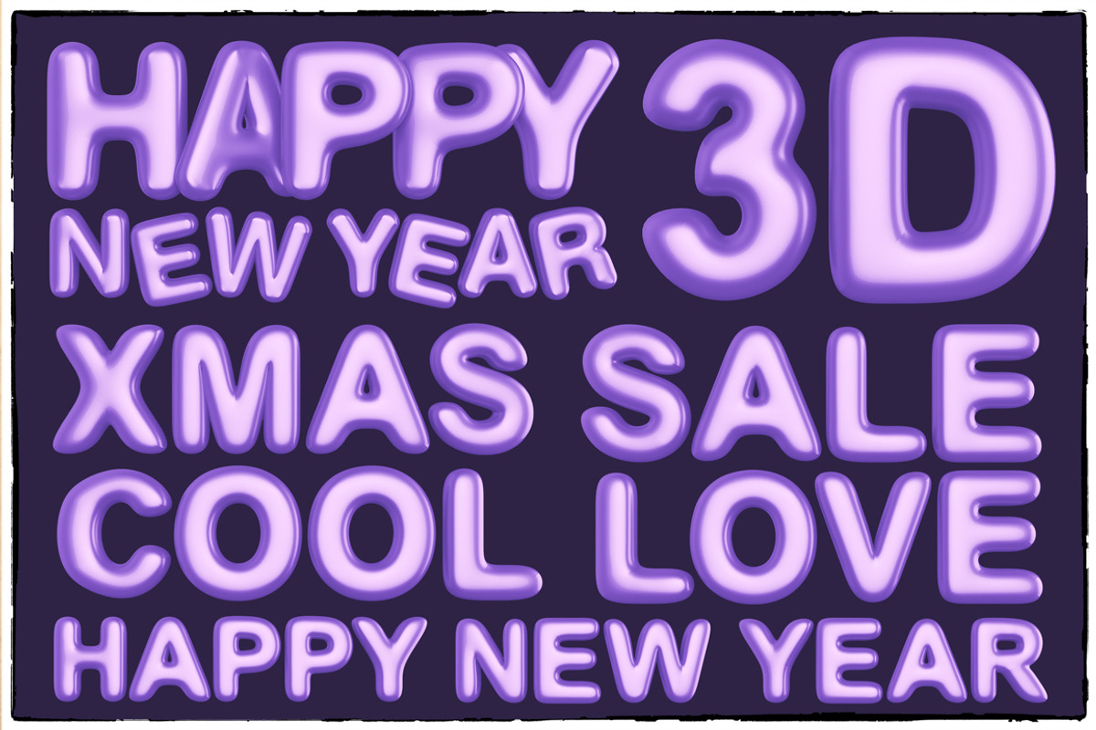 New Year 3D PNG Items Pack, an Object Graphic by pixaroma (Photo 21 of 22)