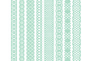 Mint Lace Borders Vectors & Clipart, an Illustration by Amanda Ilkov (Thumbnail 3 of 5)