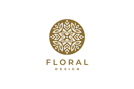 Floral Pattern Logo Design