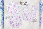 Baby bib and burp cloth mockup, a Product Mockup by StyledProductMockups (Thumbnail 2 of 4)