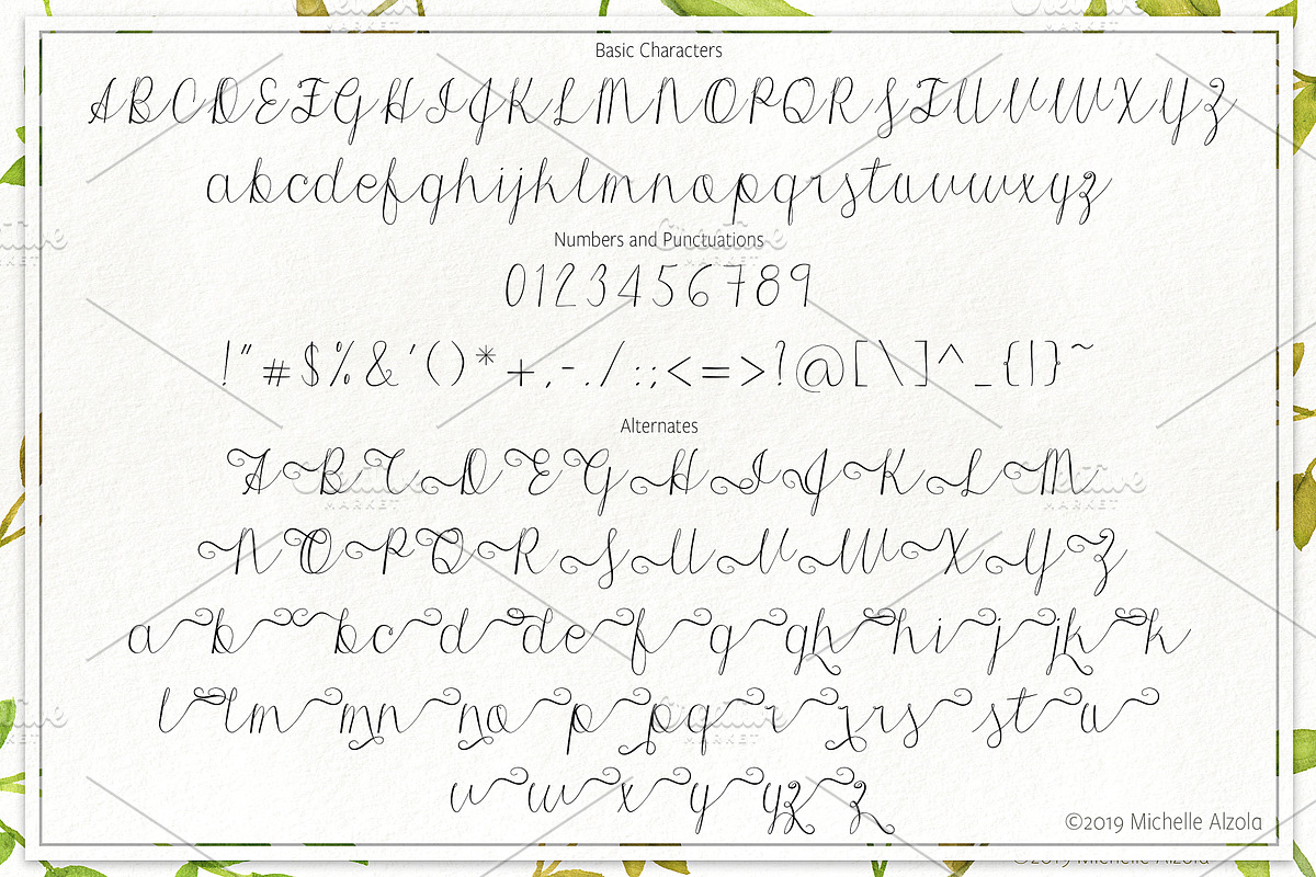 Morri Belle Script preview 2