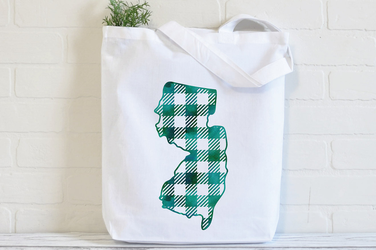50 States SVG Bundle - Buffalo Plaid, an Illustration by OldMarket Designs (Photo 8 of 12)