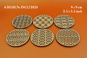 Art Decò Coasters 3 for Laser Cut., an Object Graphic by MaramadeLaser (Thumbnail 3 of 5)