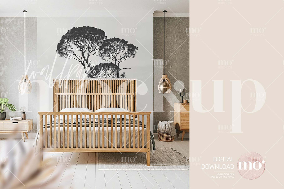 Bedroom Wallpaper Mockup, a Product Mockup by MoMockups (Photo 1 of 7)