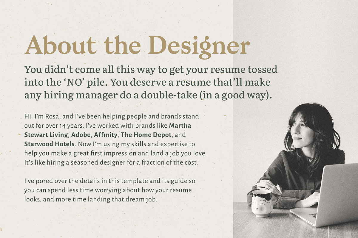 Resume with Picture / CV with Photo, a Resume Template by More Profesh (Photo 8 of 8)