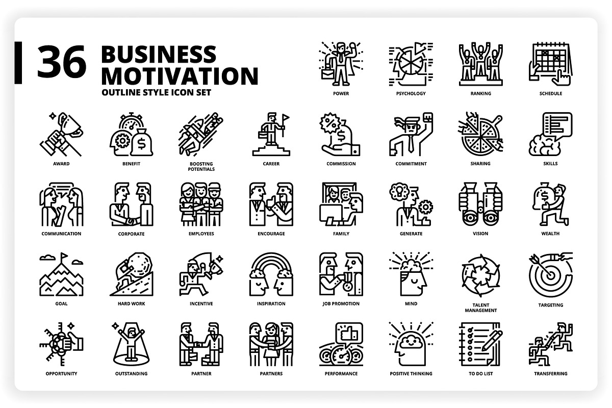 3,600 Icons x3 Styles, an Outline Icon by monkik (Photo 55 of 299)