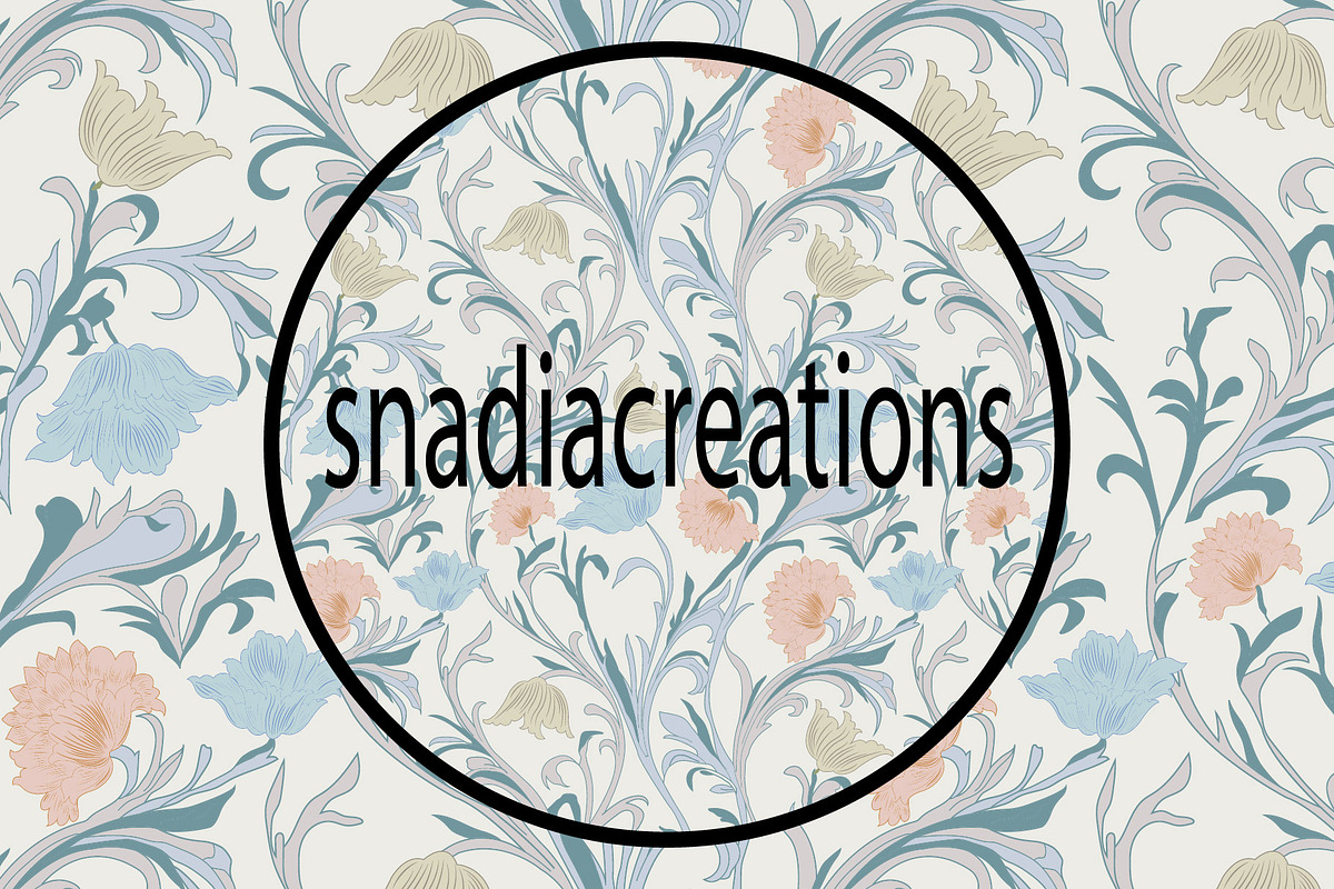 Art Nouveau Botanical Garden, a Pattern Graphic by snadiacreations (Photo 2 of 7)