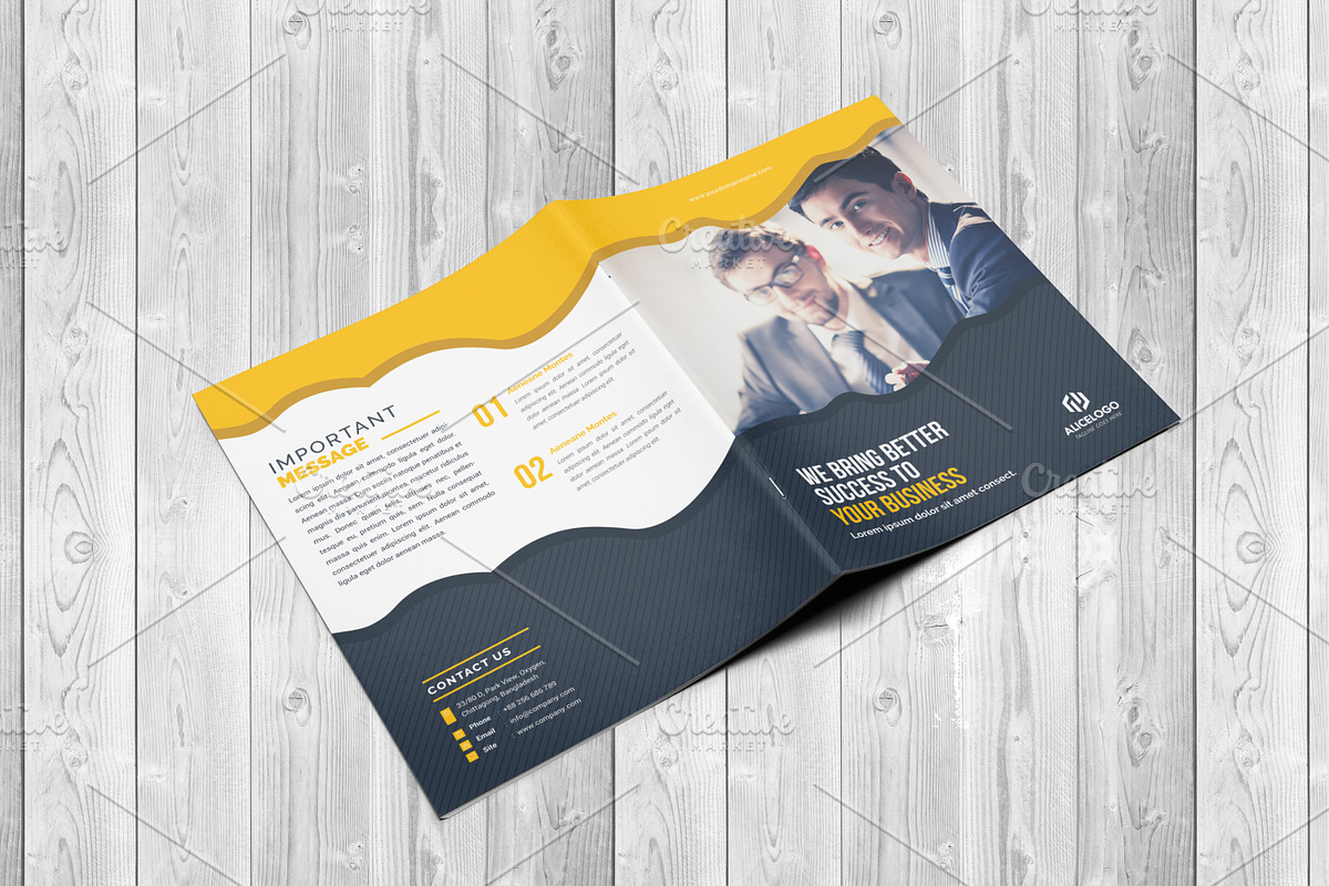 Corporate Bi-Fold Brochure Template, a Brochure Template by Alice_s (Photo 5 of 8)