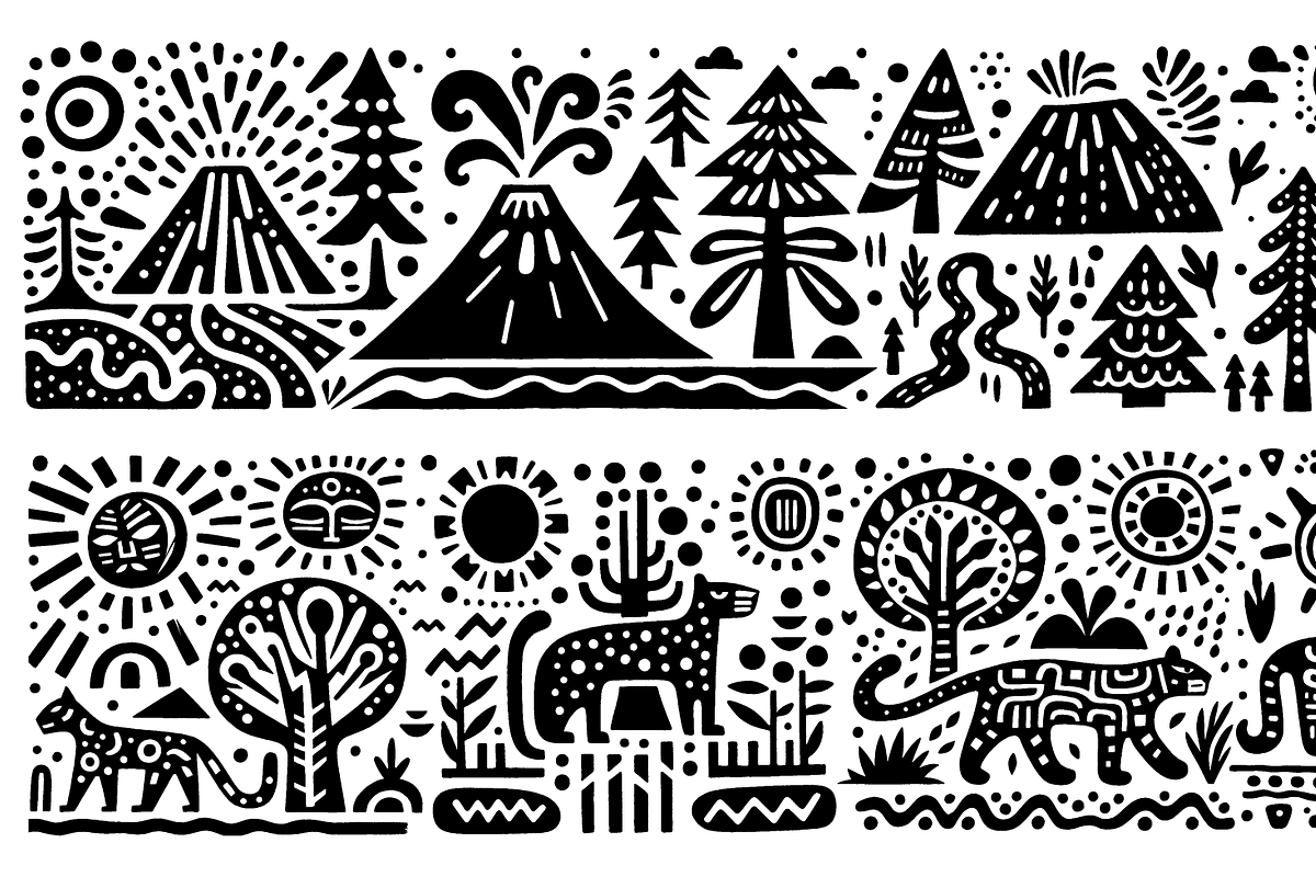 Vintage Culture Dance Folk Art, a Decorative Illustration by devastd (Photo 9 of 28)
