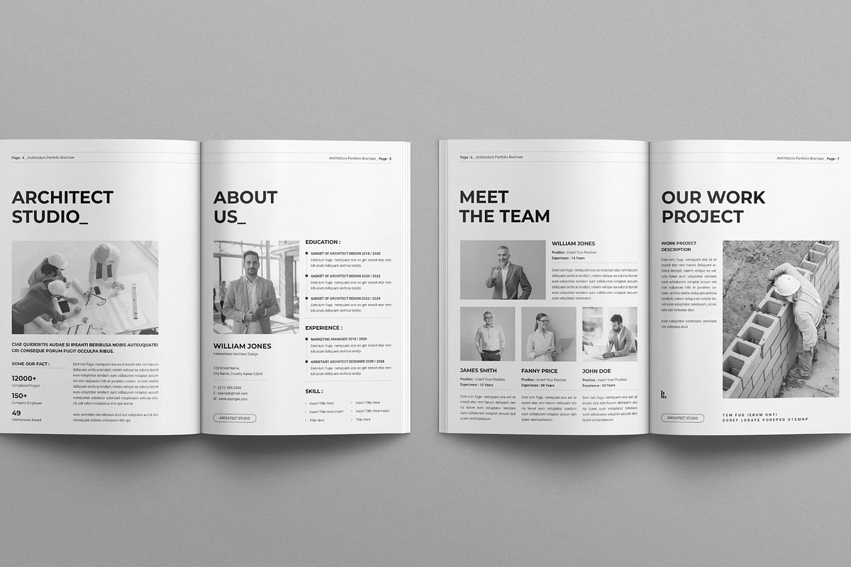 Architecture Portfolio Brochure, a Brochure Template by MassiveCreator (Photo 3 of 8)