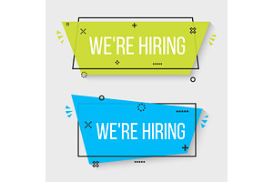 We are hiring, business recruiting.