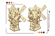 Abandoned Windmill - Laser Cut, an Object Graphic by VectorPainter (Thumbnail 11 of 15)