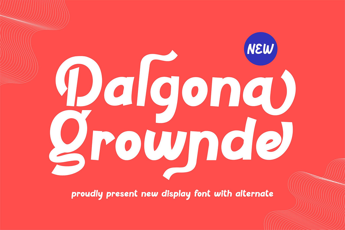Dalgona Grownde || Unique Sans Serif, a Sans Serif Font by Idea Studio (Photo 1 of 10)